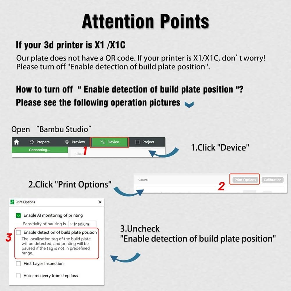 PEY PEI Build Plate for -Lab X1/X1C/X1E/P1P/P1S/A1 3D Printer,B image number 2