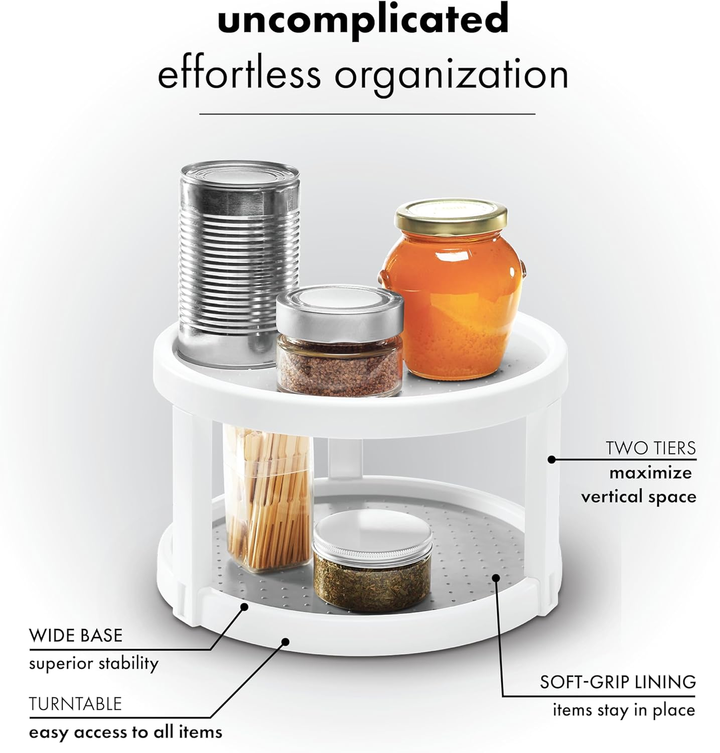 Madesmart Twin Turntable - White