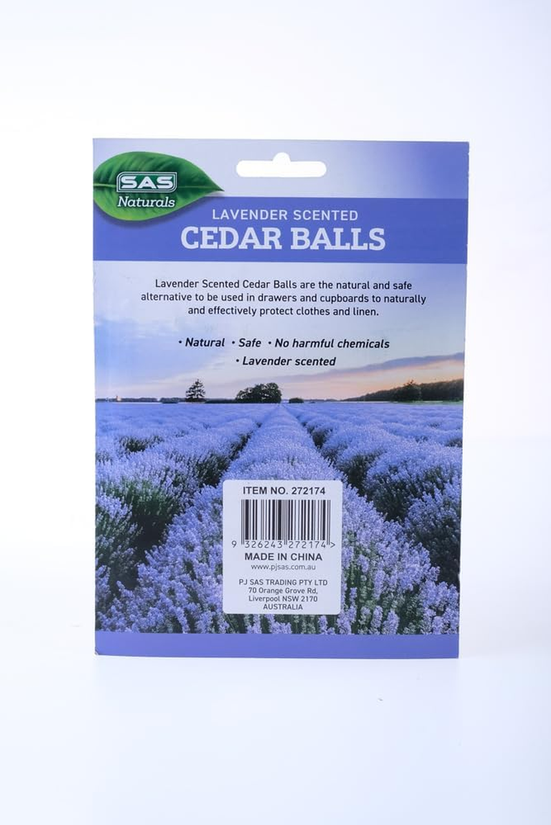 SAS Pest Control Lavendar Scented Cedar Moth Balls (Pack of 16)