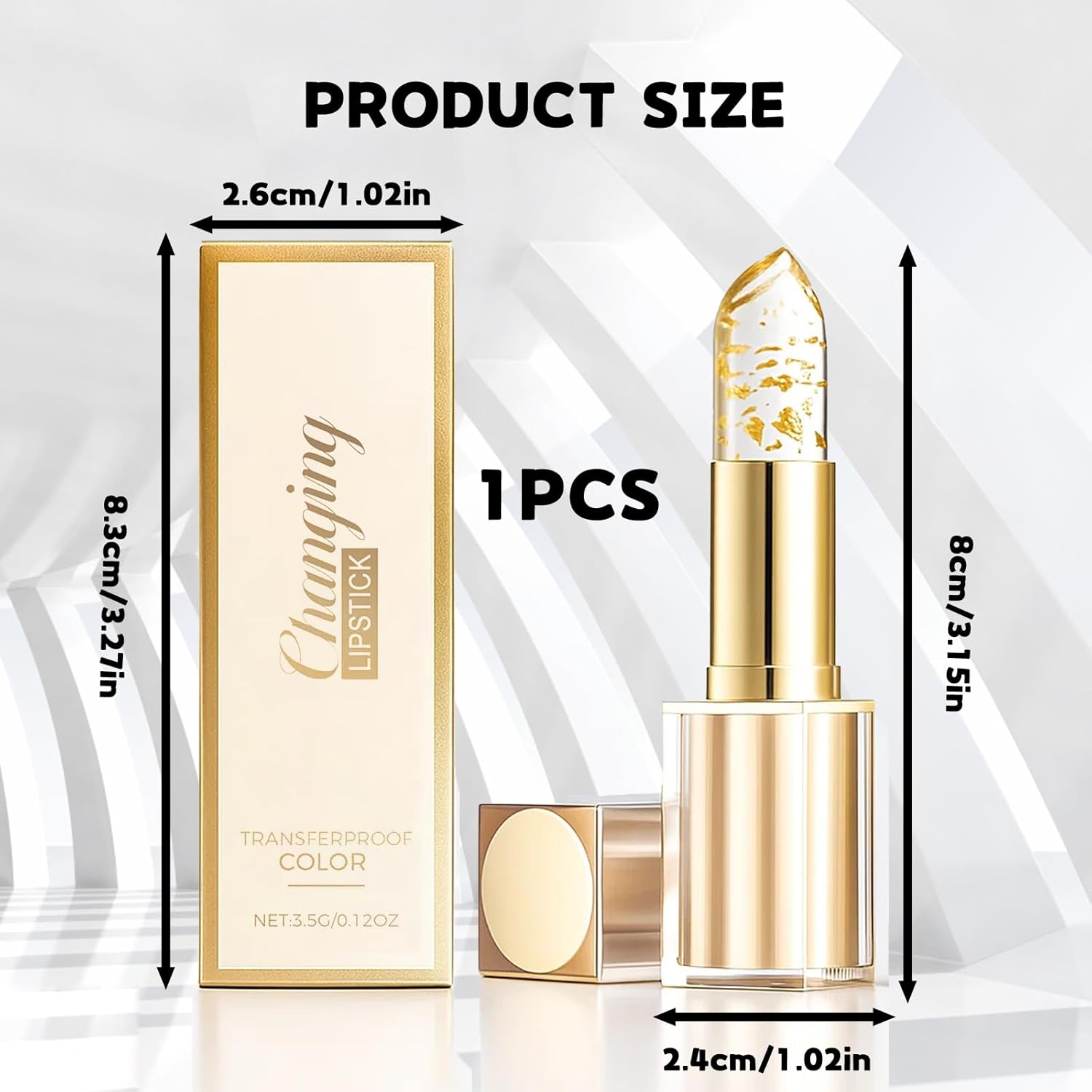 Lipsticks for Women, Transparent Colour Changing Lipstick with Hydration, Long-Lasting Non-Sticky Lip Stick, Ph-Reactive Formula for Natural-Looking Makeup image number 2