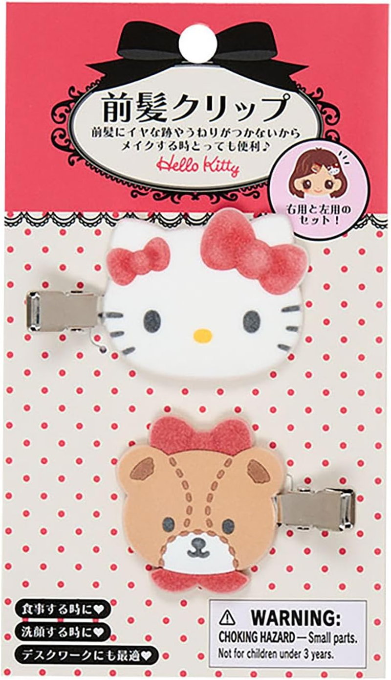 Sanrio 151220 Hello Kitty Bangs Clip, Right-Facing and Left-Facing Set, for Ages 3 and Up