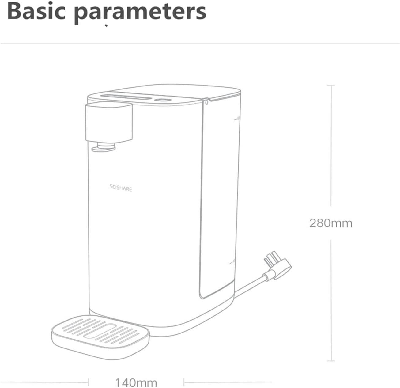MIJIA 3L Instant Hot Water Dispenser Cool & Hot Water Boiler Warmer for Tea, Coffee,4 Adjustable Temps Quick Heat,Portable Electric Kettle Safety Lock, for Home Office Desktop Use image number 6