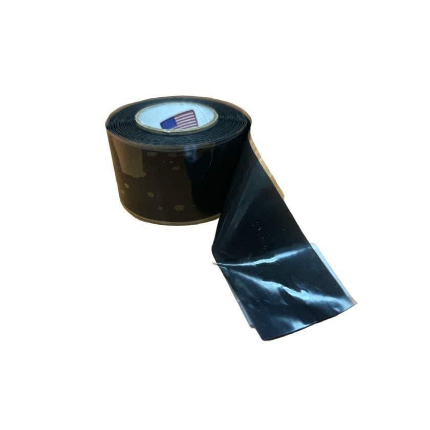 Tommy Tape Self-Fusing Silicone Tape, 3 Meter Length X 25 Mm Width, Black image number 1