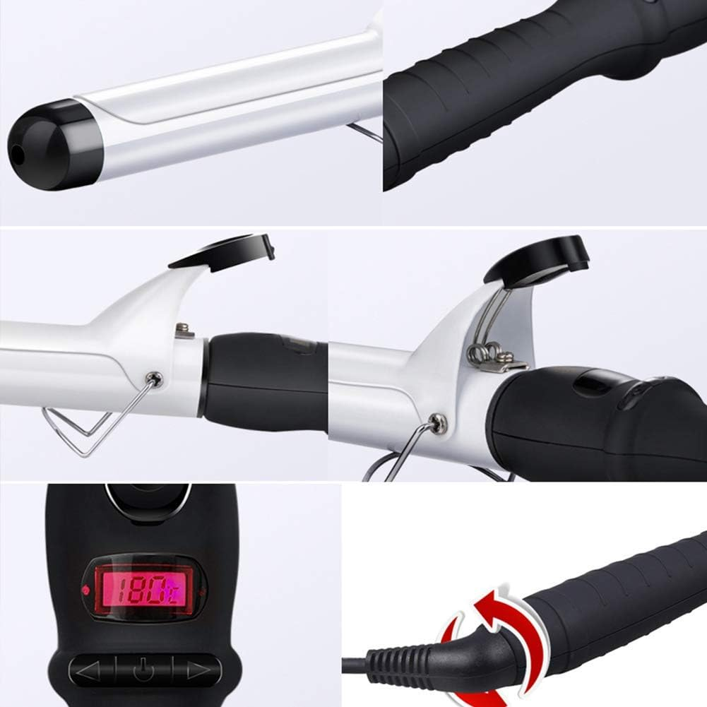 Curling Iron 1.0 Inch with Tourmaline Ceramic Coating Hair Curling Wand with Anti-Scalding Insulated Tip Hair Salon Curler Waver Maker for All Types of Hair Hot Length 8 Inch image number 3