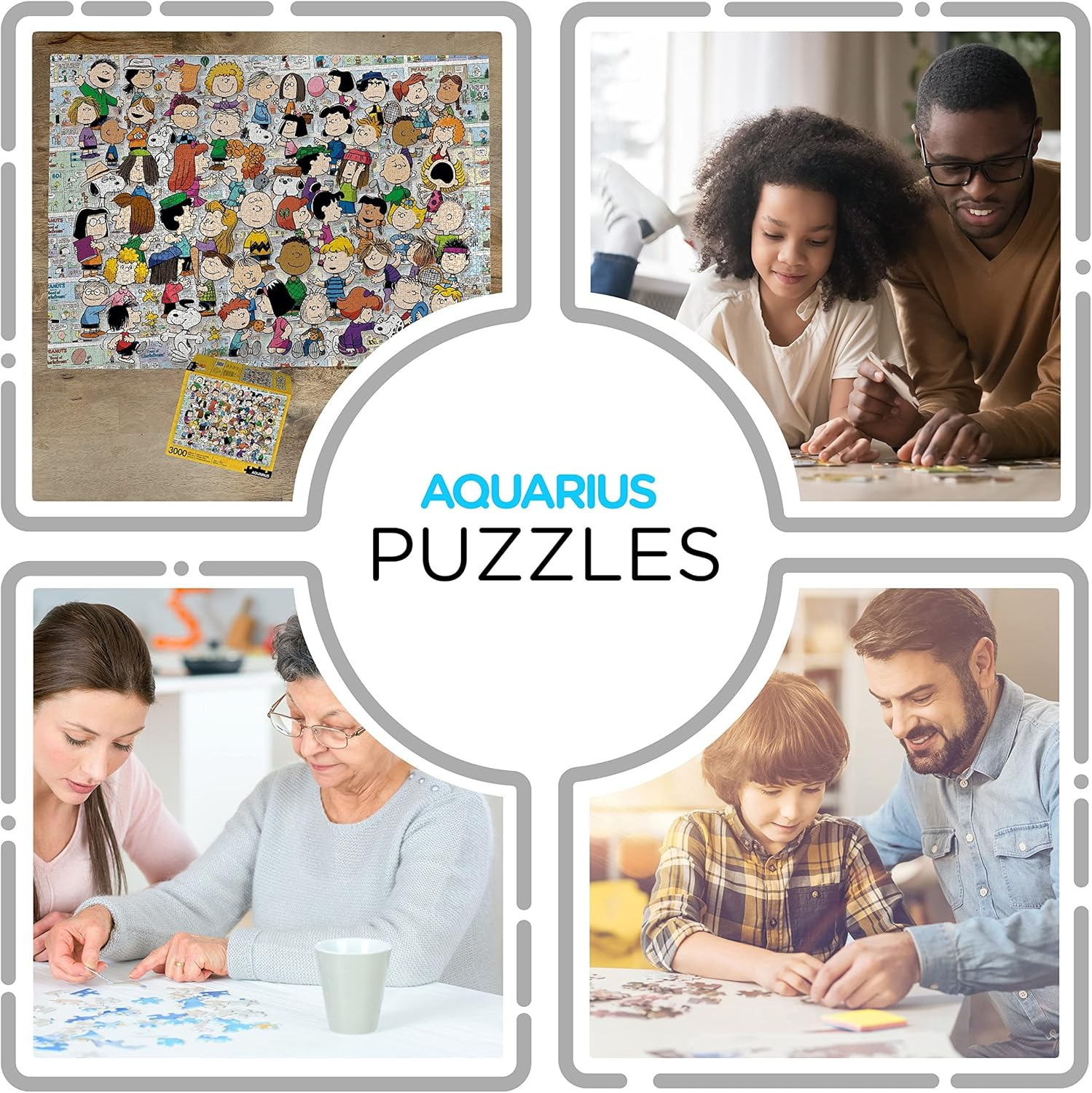 Aquarius Peanuts Cast Puzzle 3000-Pieces image number 2