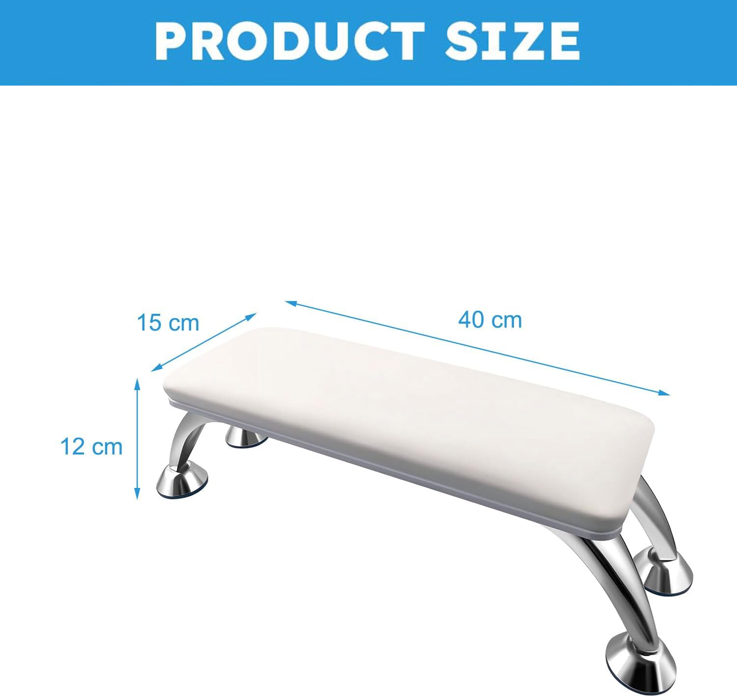 Arm Rest for Nails Cushion, Manicure Hand Rest, Manicure Tech Supplies Soft Pillow Footstool, Manicure Pillow for Nails Toenails, Microfiber Leather Nail Cushion Technician Table Nail Art Accessorie image number 5