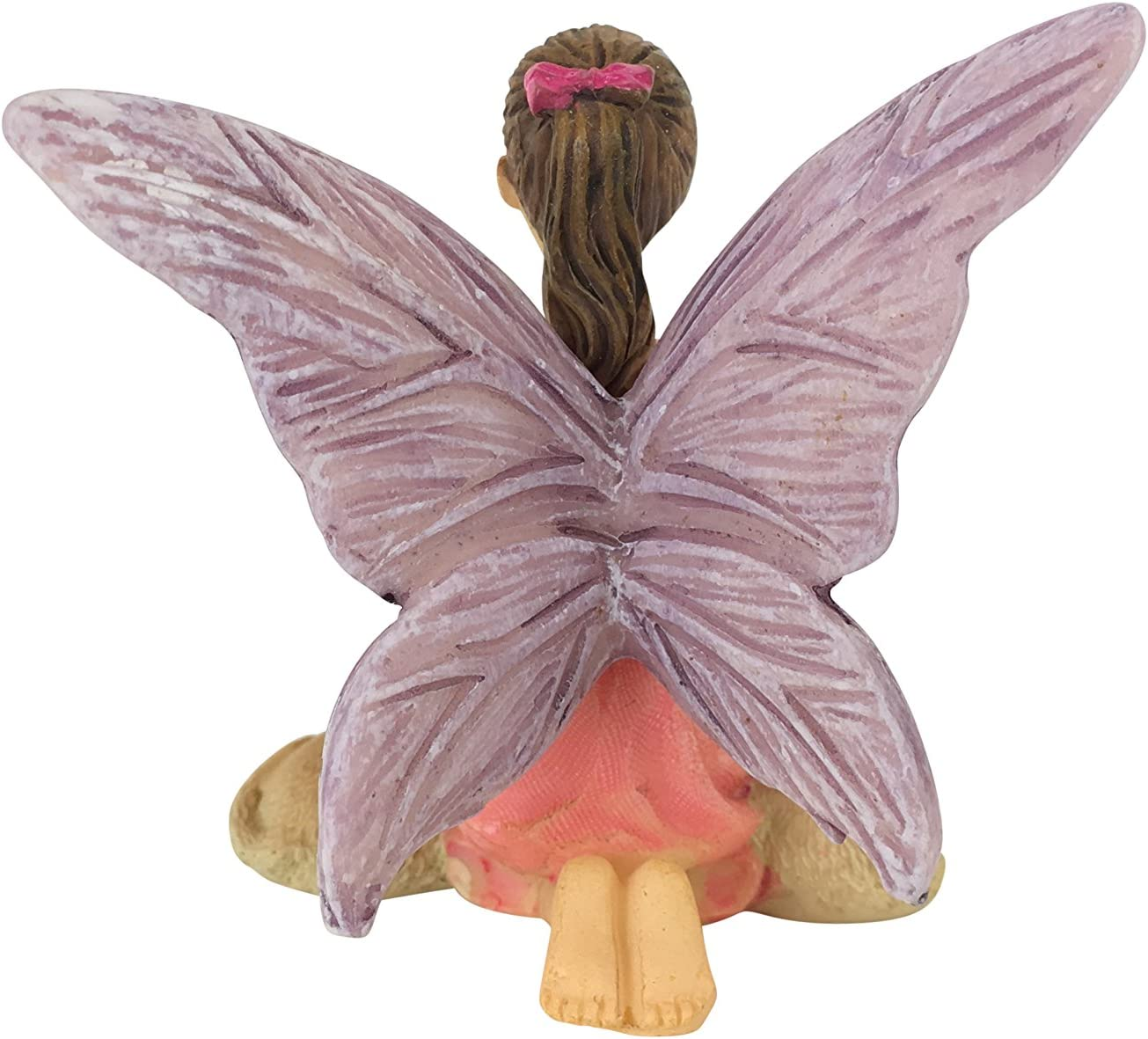 Glitzglam Sofie the Garden Fairy with the Puppies - a Miniature Fairy Figurine for Your Fairy Garden By image number 3