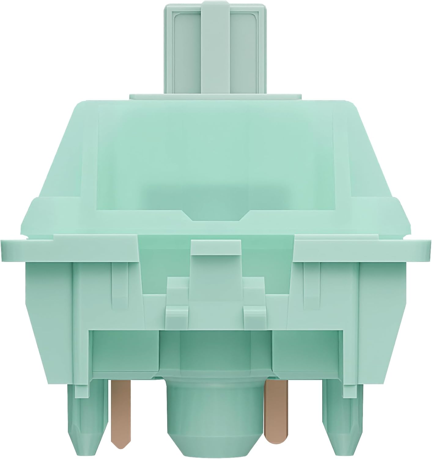 Gateron Mint Switches,22Mm Double Segment Spring 55Gf Pre-Lubed 5 Pin Linear Keyboard Switches Compatible MX Mechanical Gaming Keyboard（72Pcs） image number 4