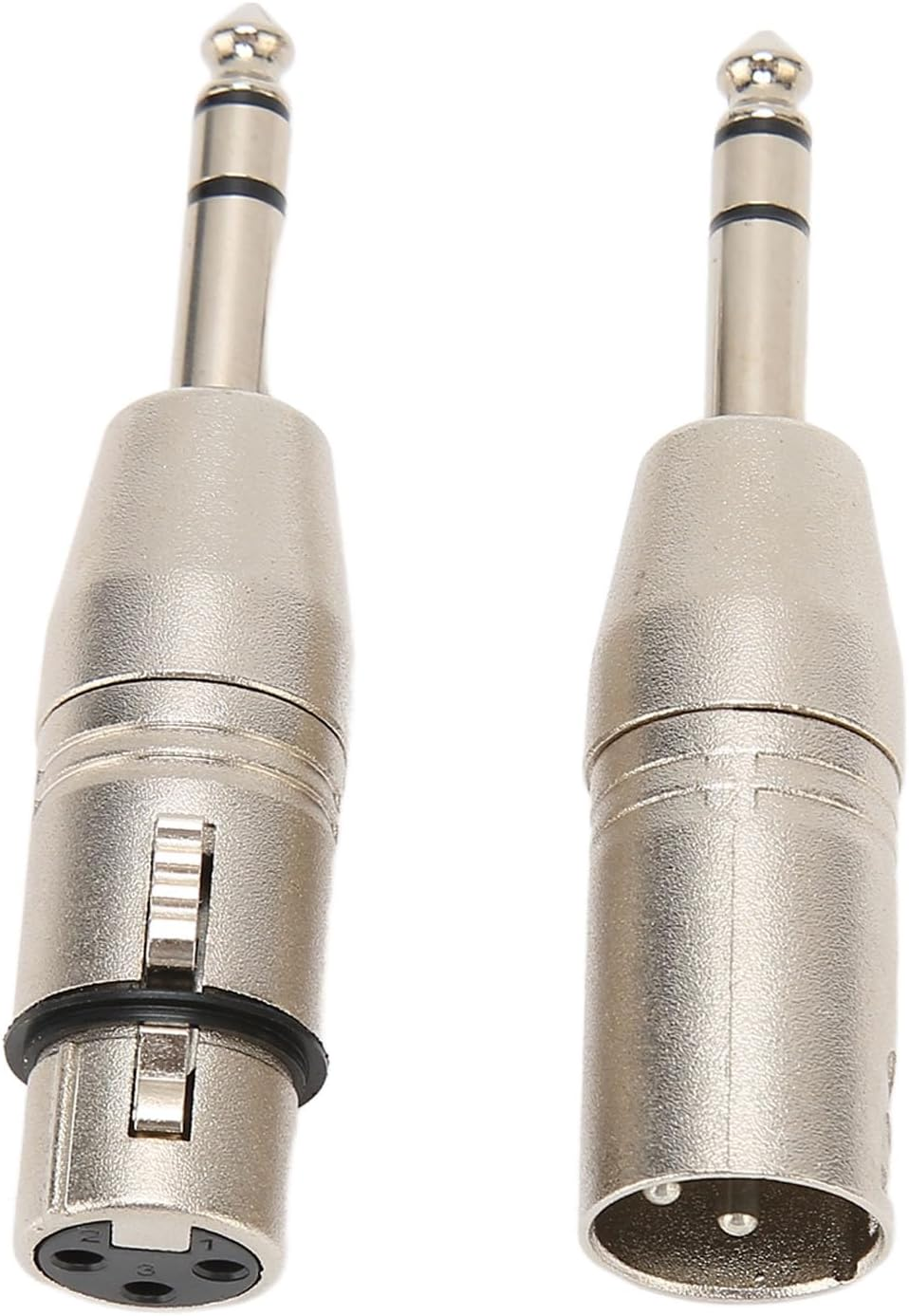 1/4 Inch TRS to XLR Adapter, Balanced Female XLR to Quarter Inch 6.35Mm Male Adapter, Microphone Cable for Mixers Microphones Amplifiers Eqs image number 1