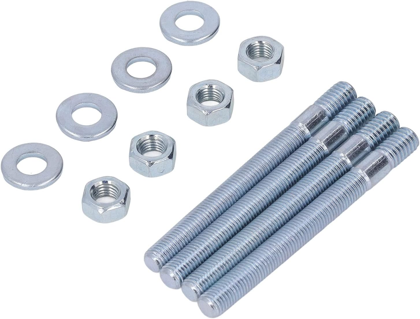 Carburetor Studs Set 3.5In with Spacers Steel Rustproof for Wide Application Carburetor Replacement image number 4