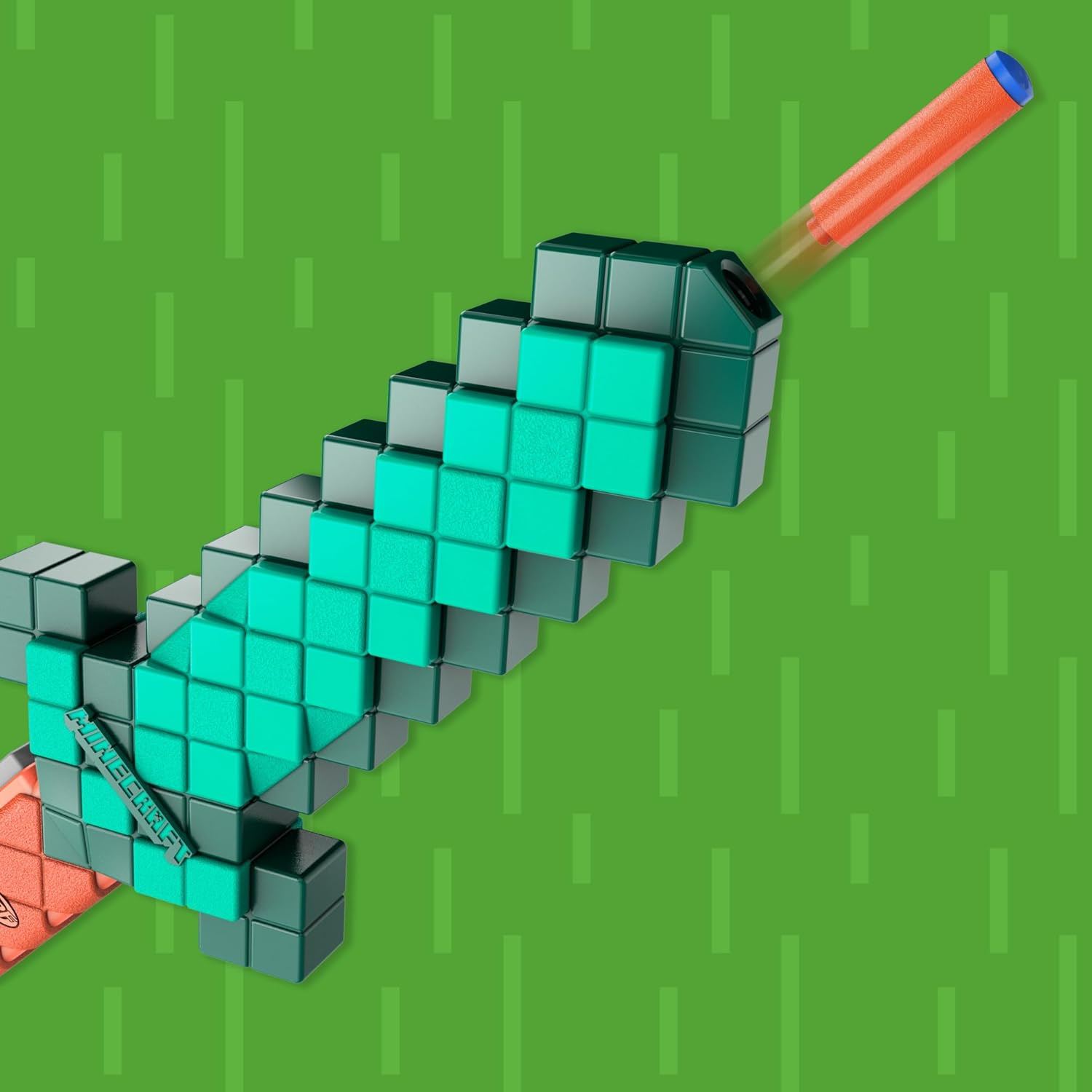 Nerf Minecraft Sword Dart Blaster, Pull Back Priming, Foam Edge, 8 Nerf N1 Darts, Ages 8+ image number 3