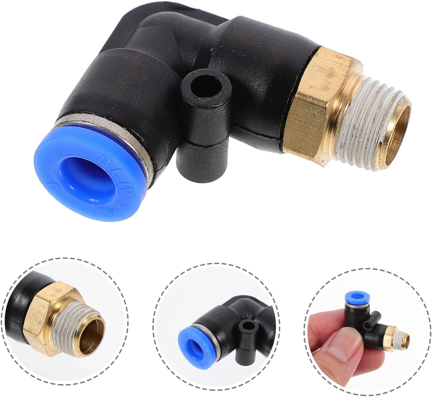 12Pcs 90 Degree Air Pipe Quick Connect Right Angle Tube Fittings for Efficient Sealing Performance image number 6
