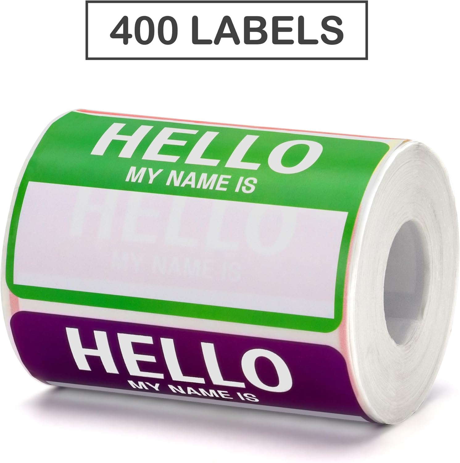 400 Pcs 3.62 * 2.25 Inches Name Tag Labels Stickers "Hello My Name Is" Colorful Name Badge for School, Office, Themed Party, Family, Competition image number 2