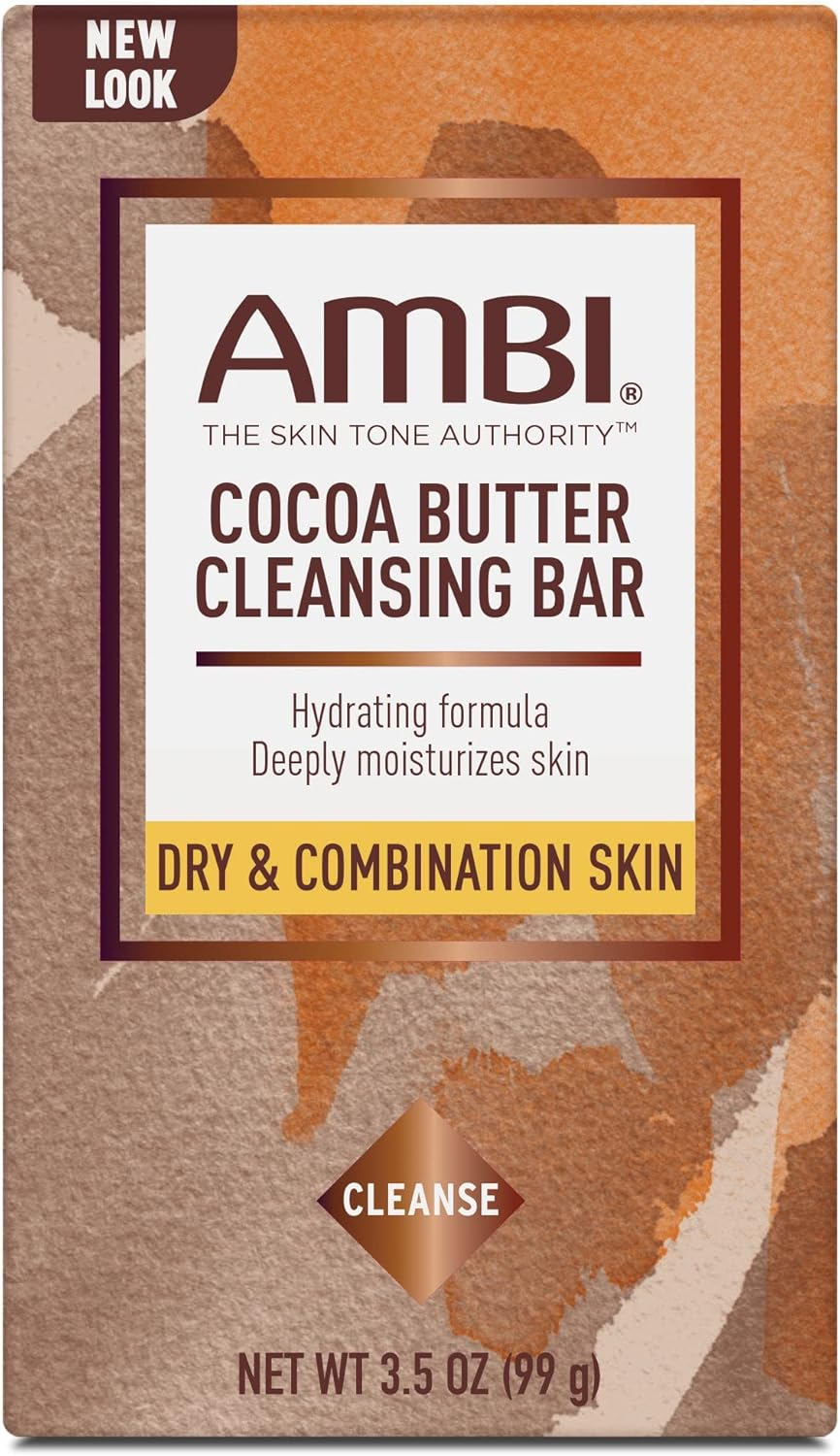 Ambi Cleansing Bar Soap Cocoa Butter 3.5Oz (3 Pack) image number 2