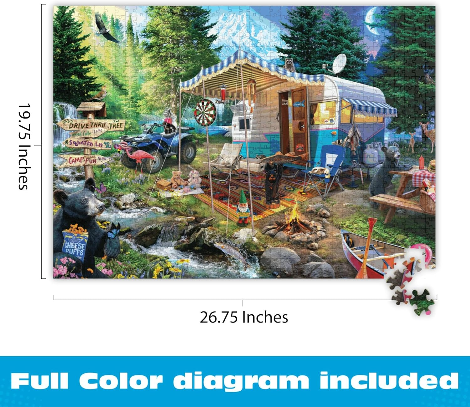Buffalo Games - Mountain Retreat - 1000 Piece Jigsaw Puzzle image number 6