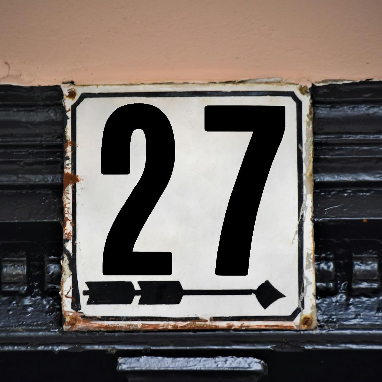 5 Inch Vinyl Number Stickers,88 Pieces Self-Adhesive Large Numbers 0-9 and Punctuation Sticker for Mailbox,House Nummber,Inventory Classification and Marks,8 Sheets Black image number 1