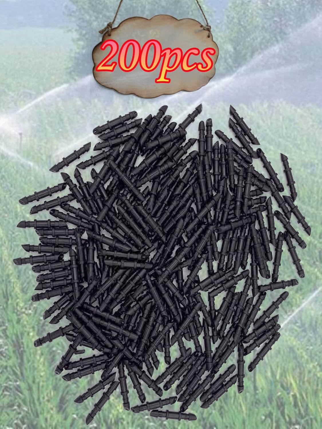 200Pcs Barbed Connectors Drip Irrigation Barbed Connectors,Hoinco Fitting Drip Irrigation Barbed Coupling Single Barbed Connector for Irrigation Tubing System and Garden image number 6