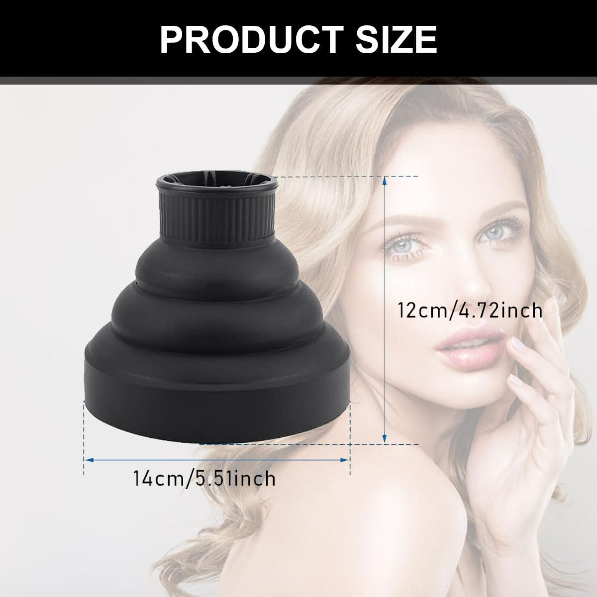 Diffuser Hair Universal, Diffuser Attachment Curls Hair, Diffuser Hair Dryer Portable, Diffuser Hair Dryer Attachment, Diffuser Attachment Silicone, Hair Dryer Diffuser, Foldable Hair Dryer Attachment
