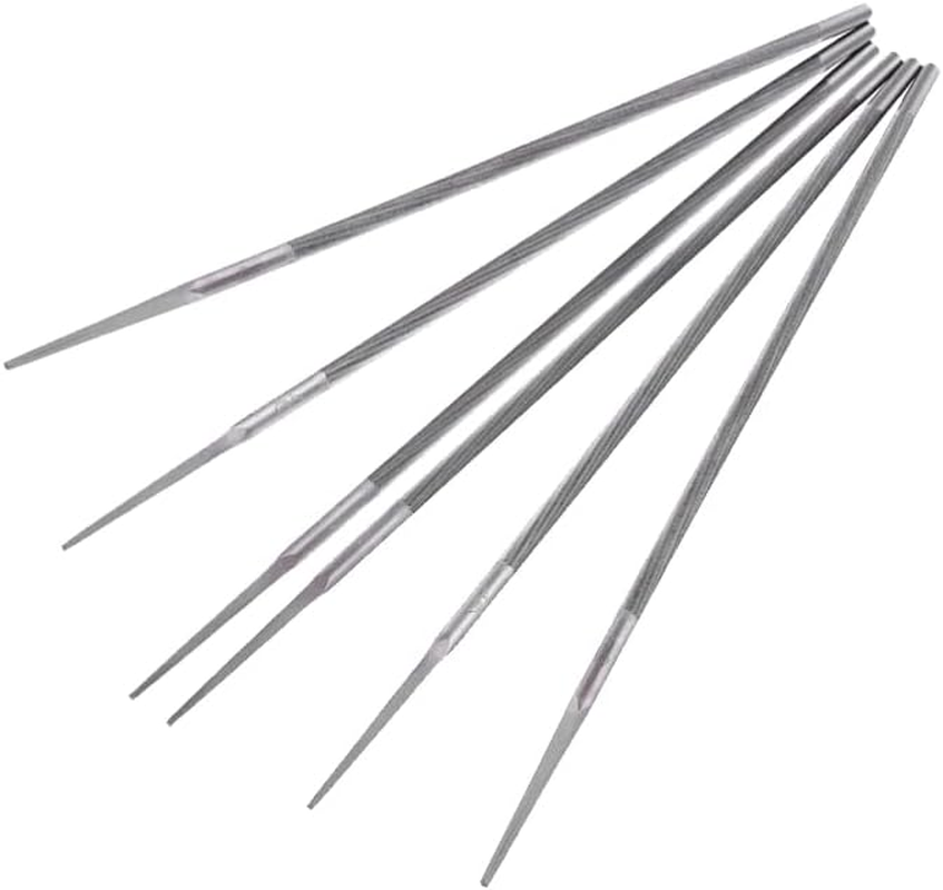 6Pcs 7/32"Chainsaw File,Round Chainsaw Chain Sharpening File,Chain Saw Hand Files for Chainsaw Types,Chainsaw Chain Sharpening Tools,Manual Chainsaw Sharpener,Double Cut Chainsaw Blade Files(Silvery) image number 1