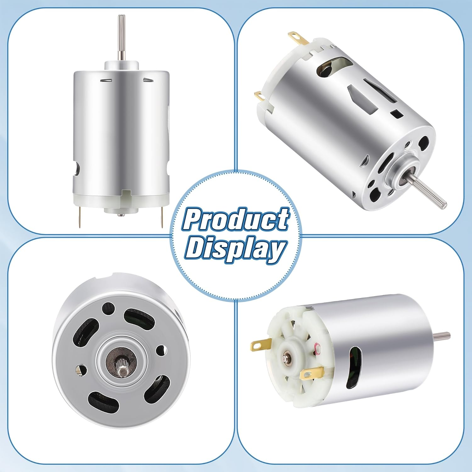 Saillong 12V DC Fan Motor Compatible with Ventline BVD0218-00, RV Vent Motor Compatible with Ventline Ventadome Lids and Accessories, round Shaft Motor for Bathroom Roof Exhaust Fan Motor Replacement image number 2