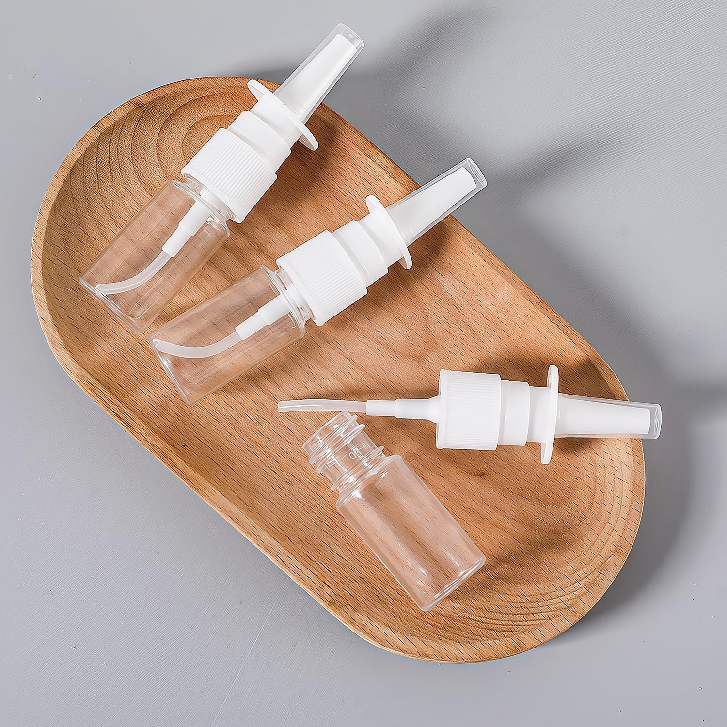 Ezranova 3 Pcs 10Ml Empty Nasal Spray Bottles, Fine Mist Sprayer for Saline Solution, Essential Oils, Rhinitis Care & Travel, Refillable Leak-Proof Container