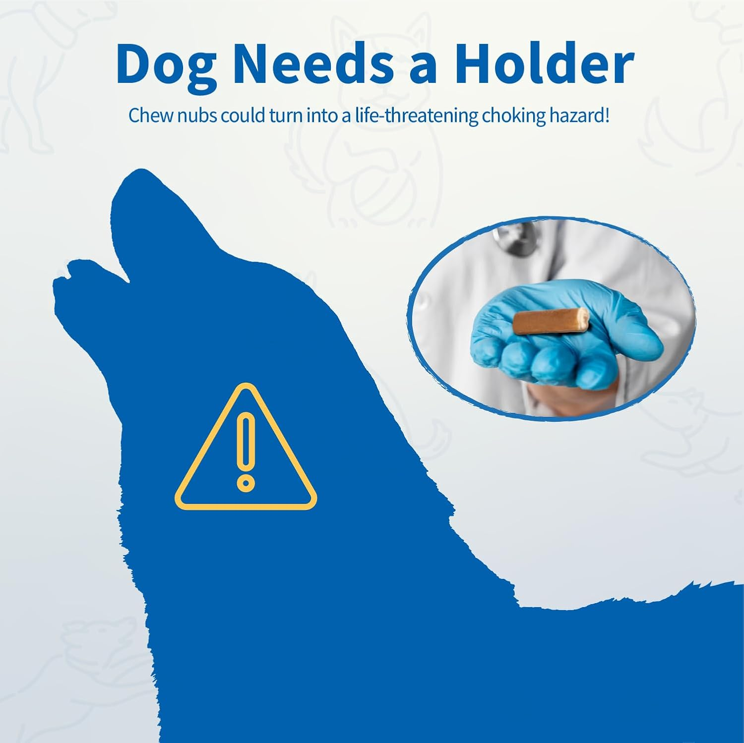 Chewise Bully Stick Holder for Dogs, Improved Dog Treats Holder, Ultimate Secure Heavy Duty, Bpa-Free Safety Device to Prevent Choking, Fits Various Bully Sticks and Dog Sizes - Purple image number 6