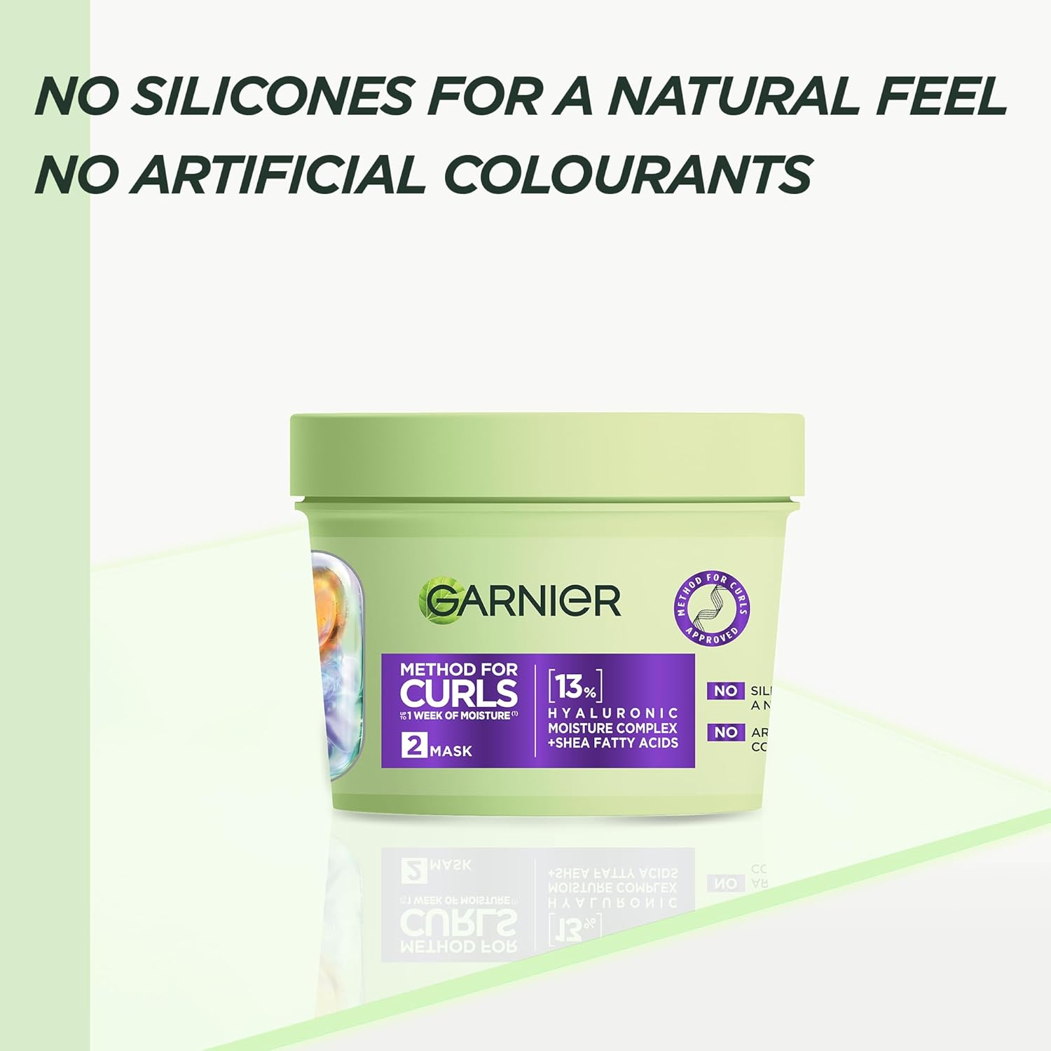 Garnier Method Deep Care Mask for Curls, up to 7 Days of Moisture and Curl Definition. Designed, Tested and Approved on All Curl Types, Including Type 4 Curls and Coils image number 2