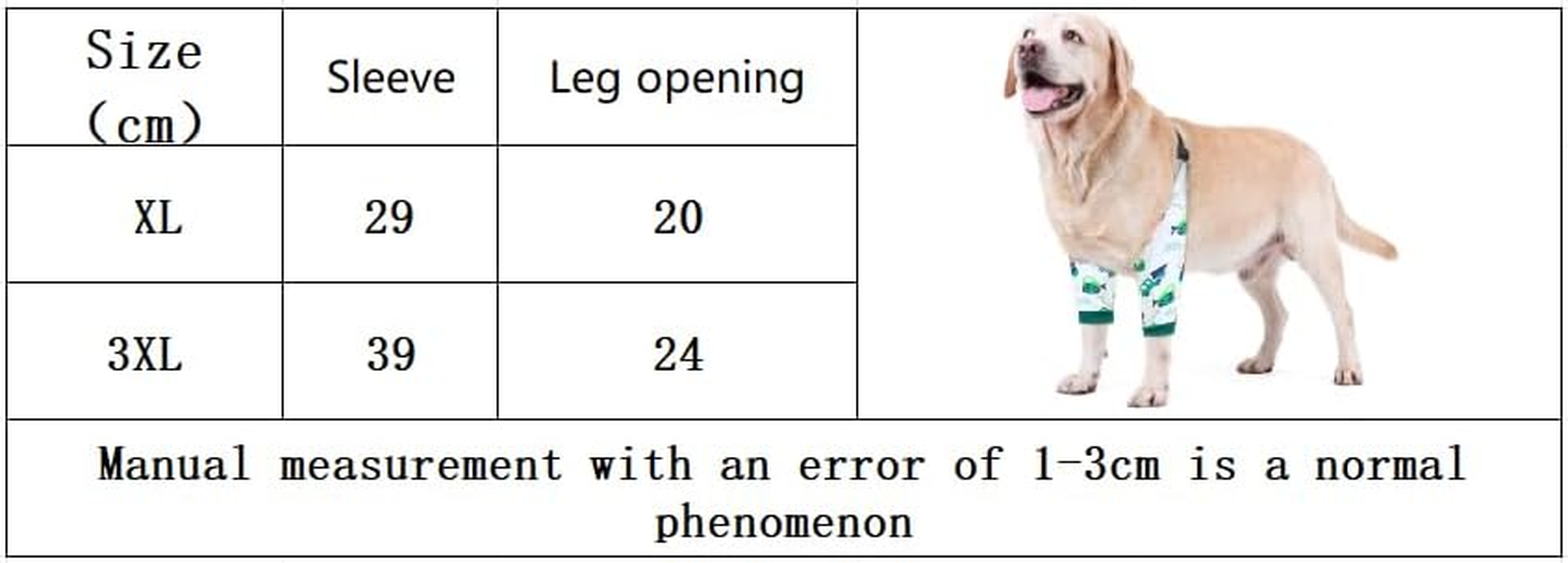 Recovery Sleeve for Dogs - Interchangeable, Single Sleeve Front Leg Protection for Post-Surgery, Hot Spots, or Skin Issues - Breathable, Machine Washable (Green, XL) image number 2