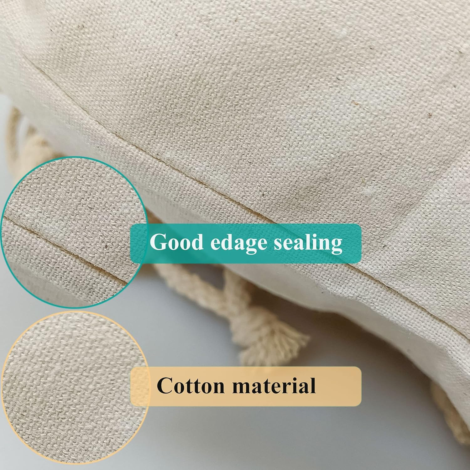 Drawstring 100% Cotton Muslin Bags Reusable Storage Bag for Shopping Home Kitchen Food Grocery Vegetable Storage Etc. (6 PCS 10"X14"/25X35Cm)