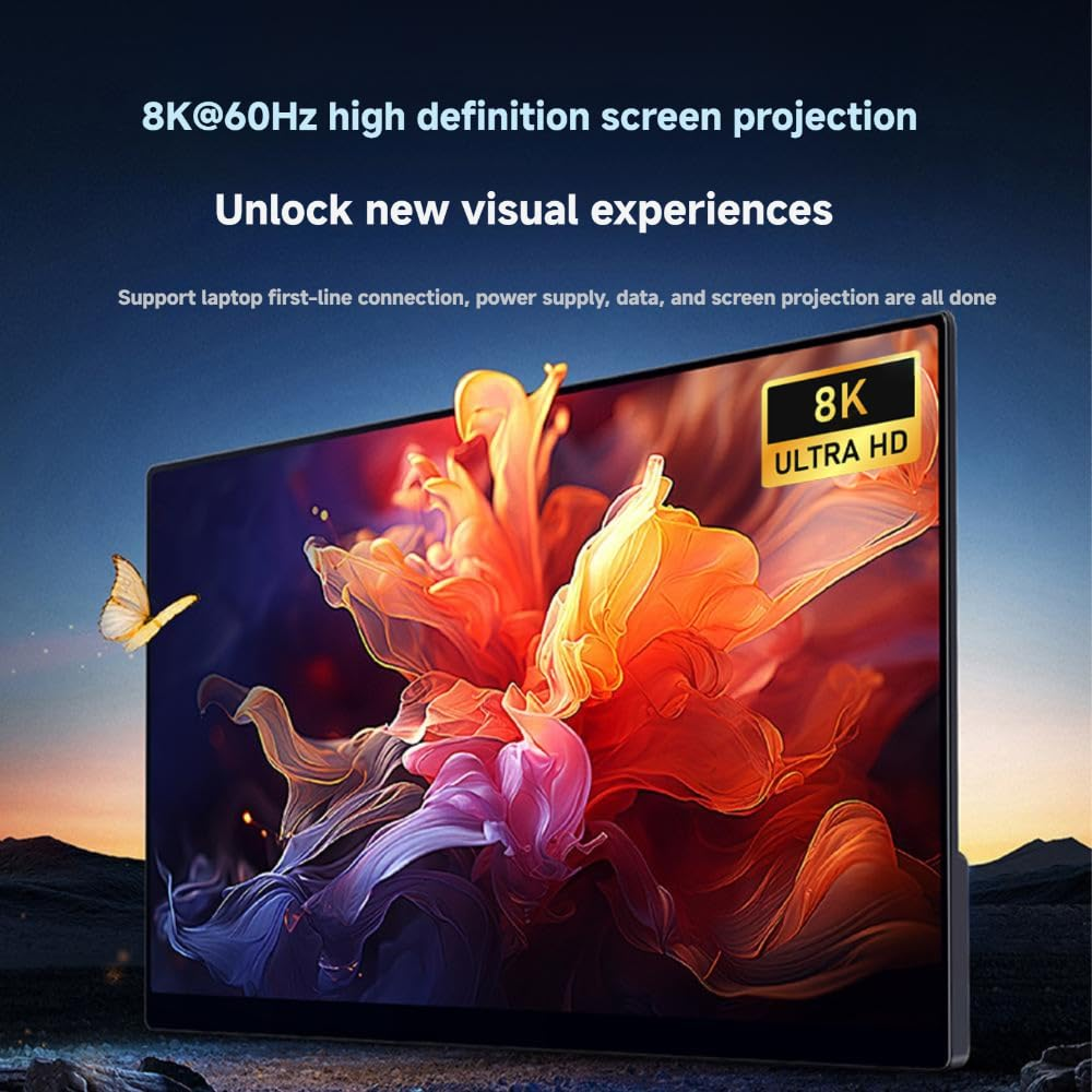 BASEMO Usb4/Thunderbolt 4 Braided Cable 1M, 40Gbps High Speed Data, 8K@60Hz Video, 240W PD 3.1 Fast Charging, USB C Cord for Macbook, SSD, Iphone 15, Monitor image number 6