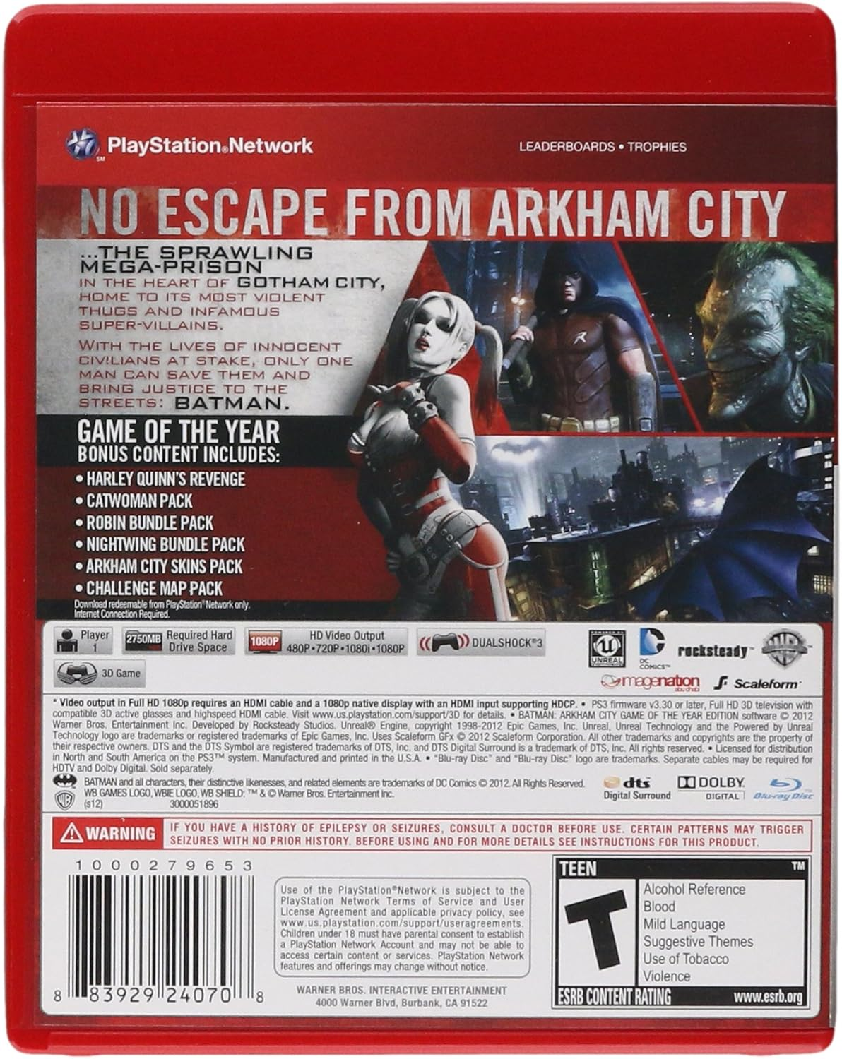Batman: Arkham City - Game of the Year Edition (Import) /PS3 image number 1