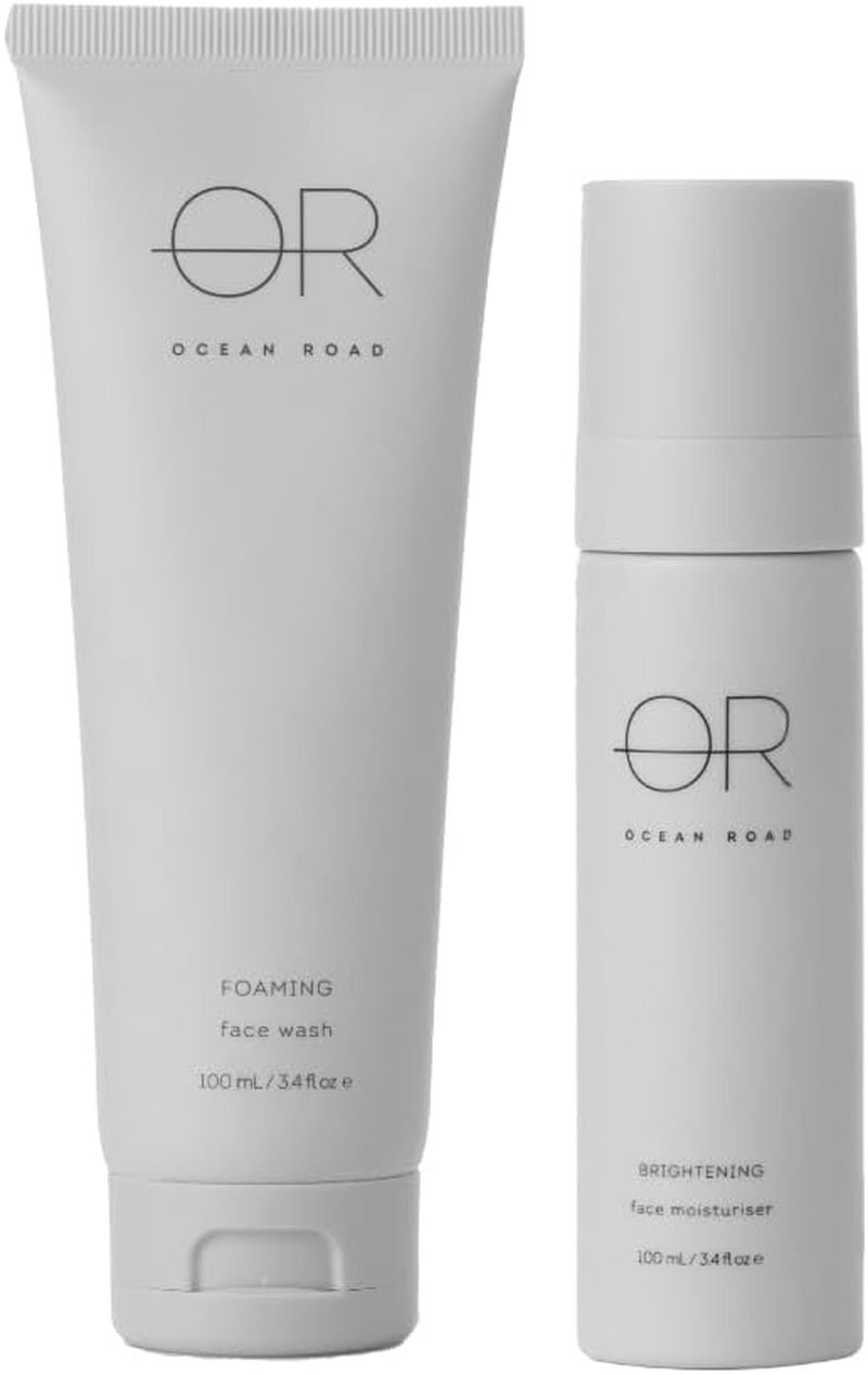 Ocean Road Everyday Brightening Bundle &ndash; Foaming Face Wash (100Ml) with Jojoba Esters & Brightening Face Moisturiser (100Ml) with Kakadu Plum &ndash; Ethically Sourced, Australian Made Skincare for Radiant, Even Skin image number 3