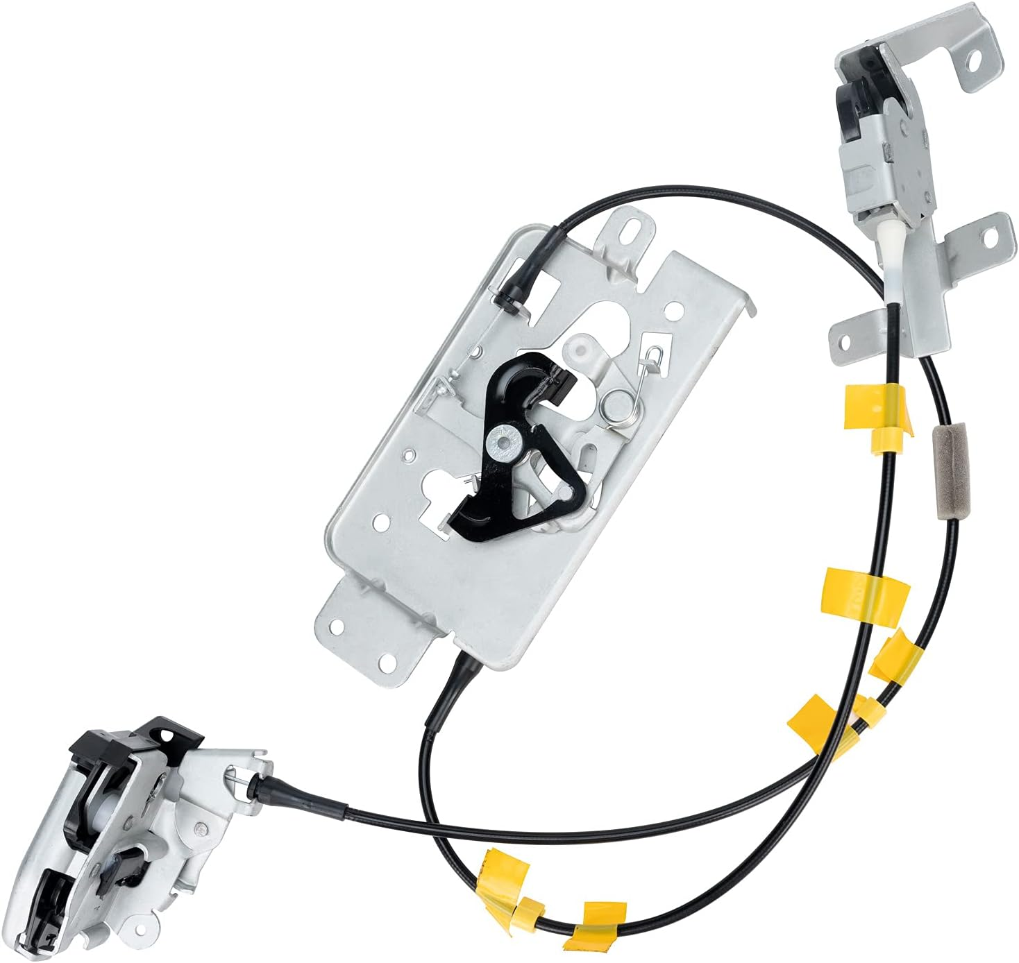 Rear Door Lock Latch & Cable - Right Passenger Side - Replacement for 1999-2007 Ford F250 F350 F450 F550 Super Duty, Upper and Lower Locking Latches Assembly Replaces# 6C3Z-28264A00-A 6C3Z28264A00A image number 2