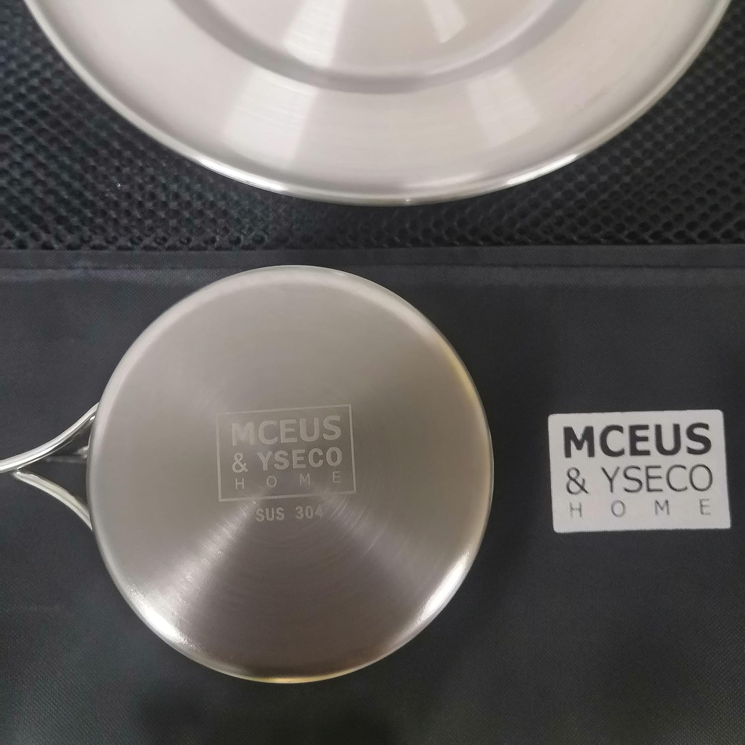 Compact Camping Mess Kit for 1 Person, Reusable Camping Dish Set, Polished 304 Stainless Steel Complete Camping Plates Cups and Bowls Set with Mesh Bag for Backpacking, Hiking