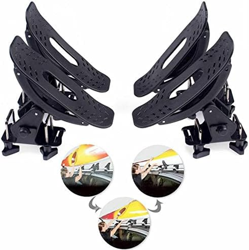 Universal Kayak Carrier Saddle Watercraft Roof Rack Arm Canoe Loader Quick-Install Side-Loading Kayak Loader with Protective Rubber Pads image number 5