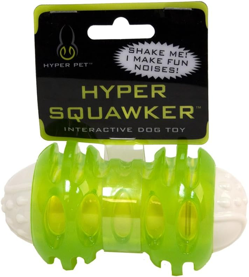 Hyper Pet Hyper Squawkers Dog Bone Durable Dog Toy Designed from TPR and Nylon with an Enticing Giggle Noise Medium image number 1