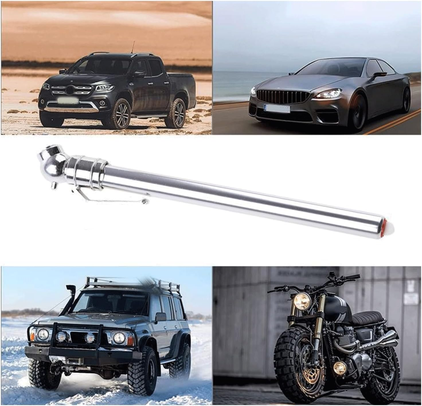 2 Pcs Portable Tire Pressure Gauge Tireair,Pencil Tire Pressure Gauge,Stainless Steel Body Pressure Gauge for Car,Truck,Rv,Motorcycle and Bike image number 3