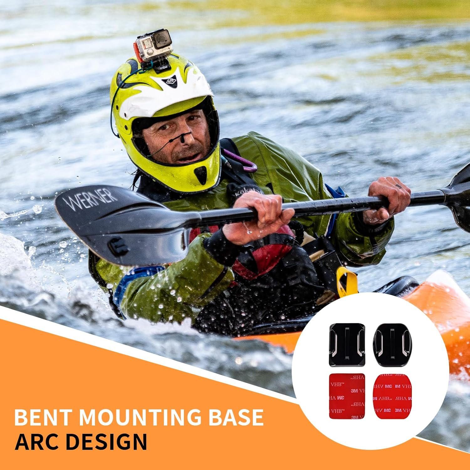 Compatible with Gopro Helmet Mount Adhesive Sticky Mounts Flat Curved 3M Mount 6X Curved & 6X Flat Mounts Bundle W/ 3M Sticky Pads Flat Curved Black Silver Session Cameras