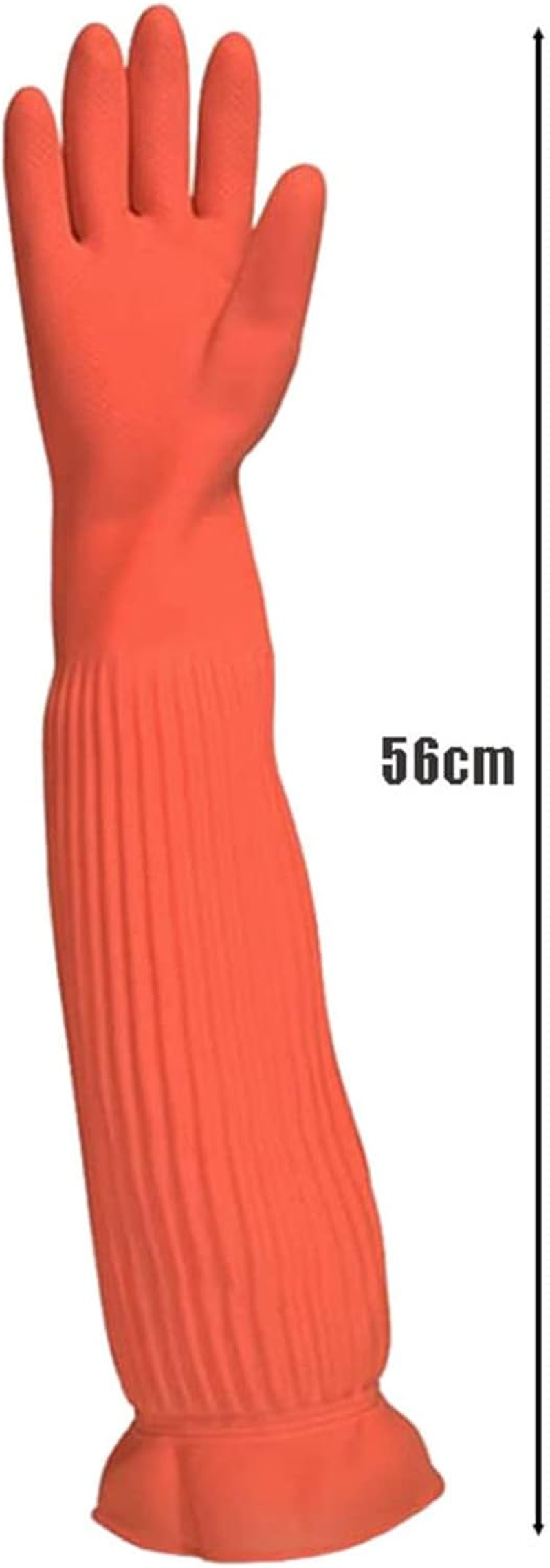 Reusable Cleaning Gloves, Long Rubber Gloves, Waterproof Household Gloves, Kitchen Dishwashing Gloves for Garden Painting Home