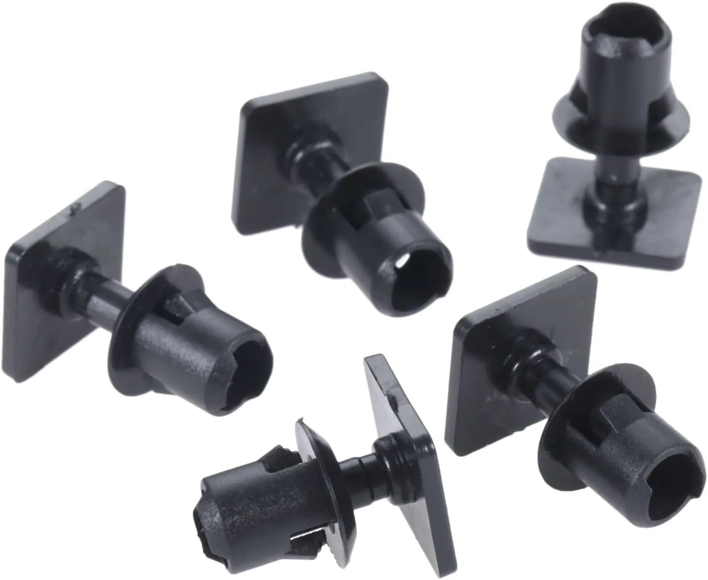 TOKCBCUPCK 50Pcs Black Nylon Car Roof Lining Clips Fastener Replacement for VW Caddy Transporter T4 T5 Auto Interior Accessories Automotive Fasteners image number 2