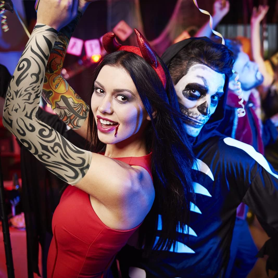 YARIEW Tattoo Sleeves for Men, 12Pcs Arm Sleeves Fake Tattoos Sleeves to Cover Arms Cooling Sun Protection Sleeves