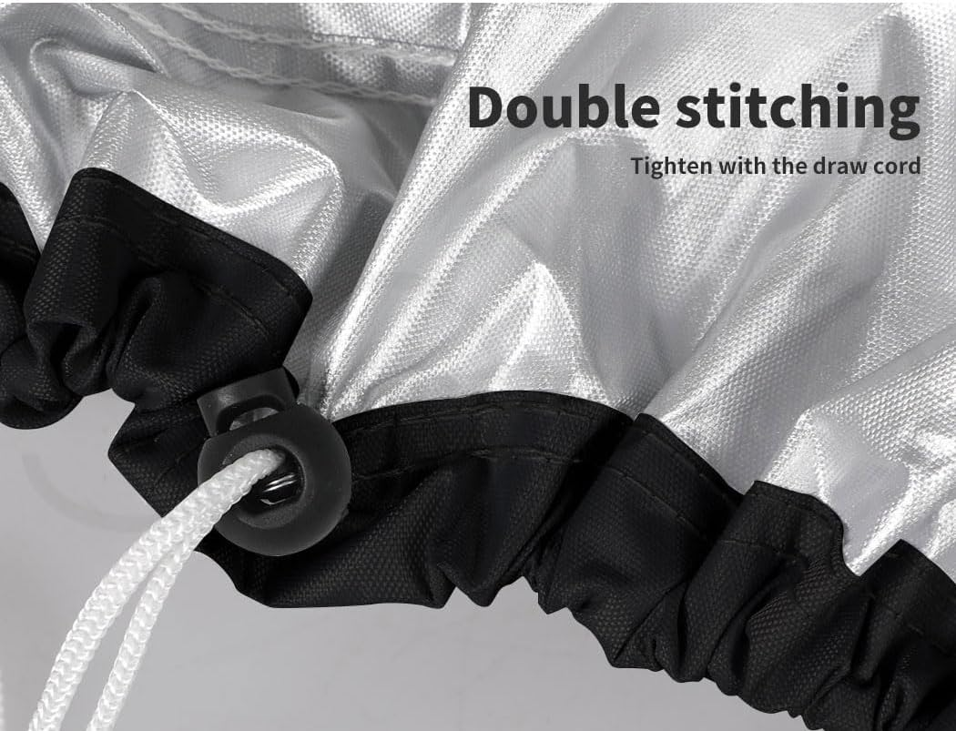 Marlow Outdoor Furniture Cover, Patio Covers Waterproof Garden, 210D Oxford Fabric Table Chair Set Sofa Lounge Cover Rain UV Protector 170Cm X 94Cm X 70Cm Silver