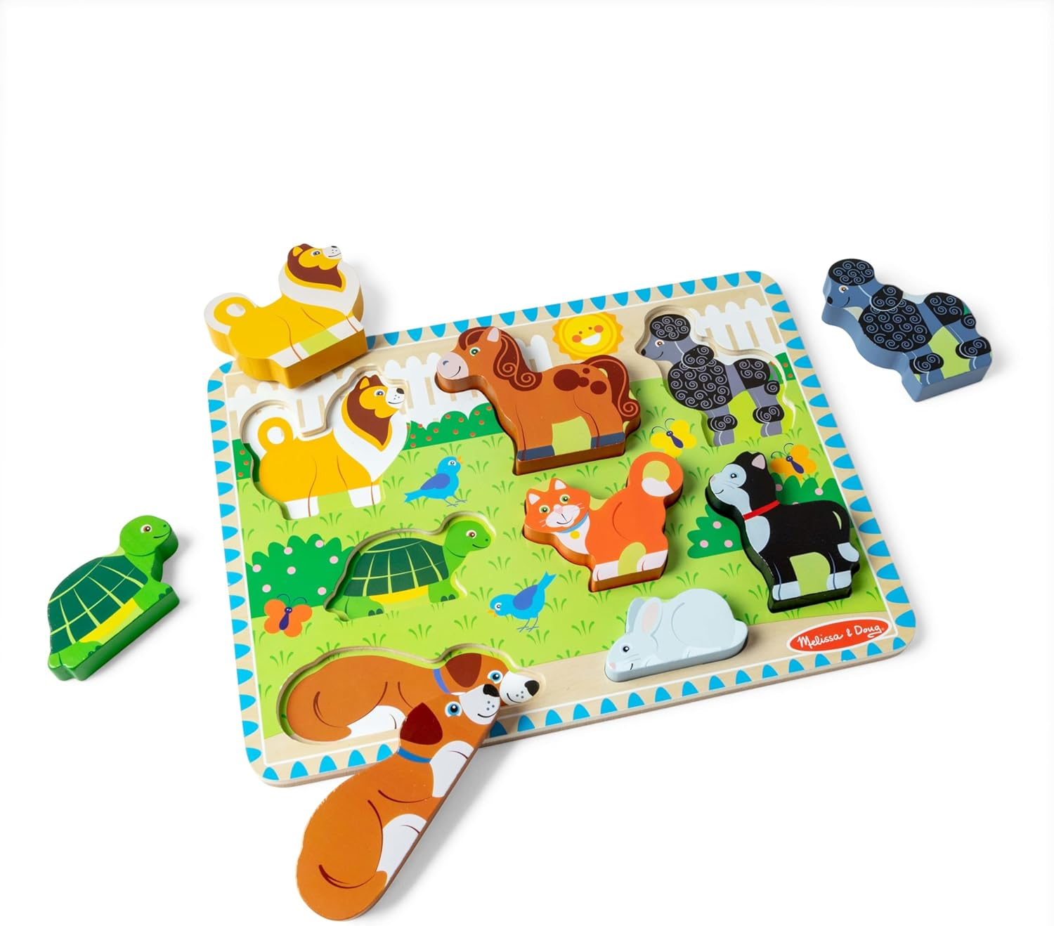 Melissa and Doug - Pets Chunky Puzzle 8 Pieces image number 4