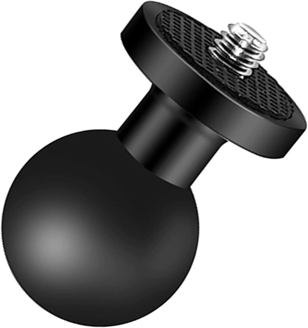 Aiyraa 1 Inch TPU Ball Adapter, with Aluminium Alloy Base and 1/4-20 Threaded Bolts, Compatible with RAM Mounts B Size 1 Inch Ball Double Base Arm, for Action Camera and Camcorder