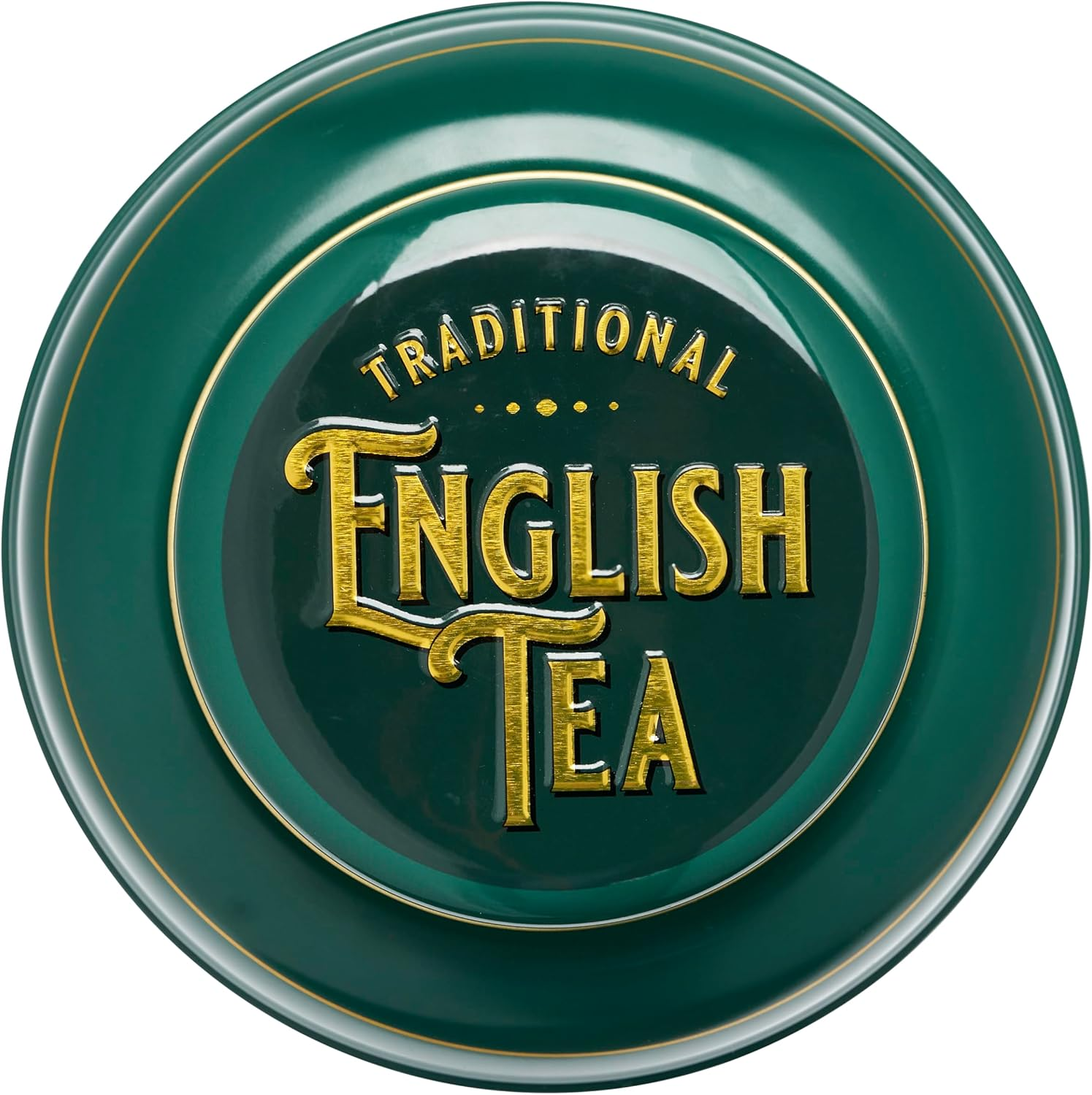 New English Teas Vintage Victorian round Tea Caddy with 240 Fine English Teabags (Bottle Green) - Mint-Green image number 7