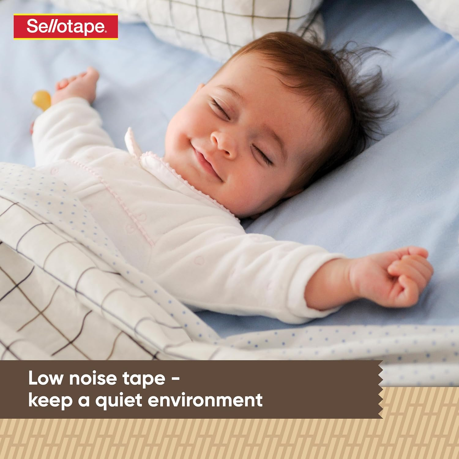 Sellotape Carton Sealer with Low Noise Dispenser, 48Mm X 50M Clear Packaging Tape, Ideal for Sealing, Packing, and Light-Duty Bundling - 6 Pack