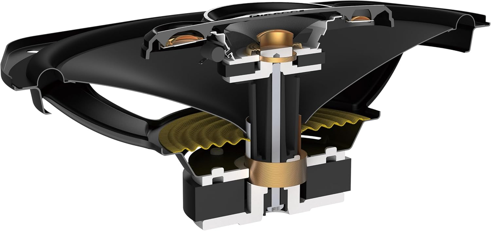 PIONEER A-Series TS-A6961F, 4-Way Coaxial Car Audio Speakers, Full Range, Clear Sound Quality, Easy Installation and Enhanced Bass Response, Black 6&rdquo; X 9&rdquo; Oval Speakers image number 2