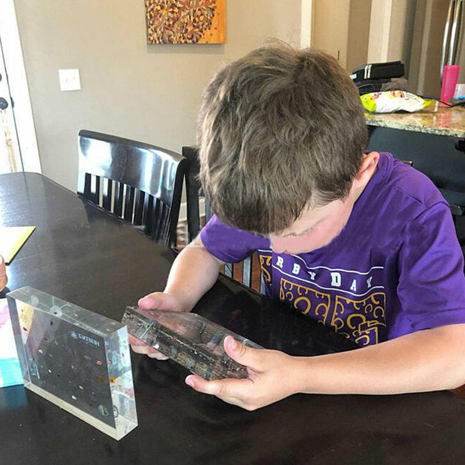 Chemistry Periodic Table Display with Elements Acrylic Chemistry Reference Acrylic Board with Eternal Picture inside Prevent Children from Breaking for Students, Teachers (150 * 114Mm) image number 6