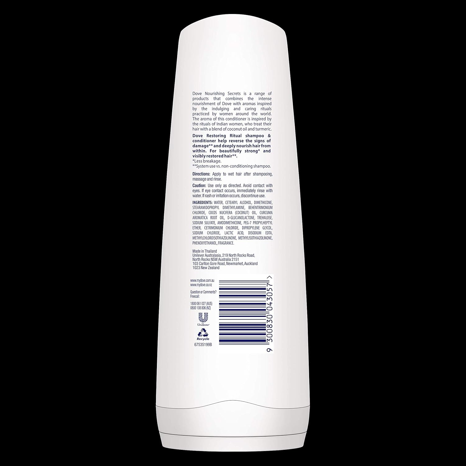 Dove Nourishing Secrets Conditioner Restoring Ritual, 5 X 320Ml image number 1