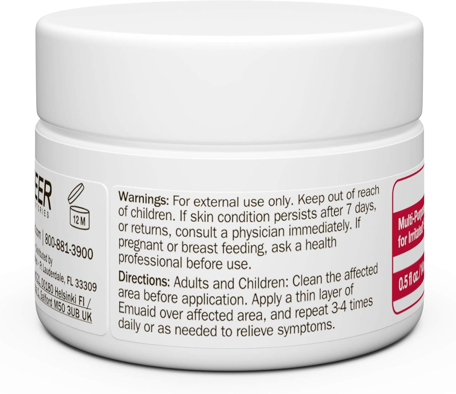 Emuaid EMUAIDMAX Ointment, Maximum Strength Multi-Purpose Barrier for Dry, Itchy, Sensitive or Cracked Skin, Soothing Steroid-Free Fragrance-Free Ointment for Sensitive Areas, 2Oz image number 2